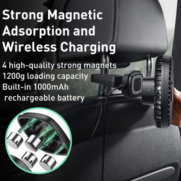 Shop Doodads - Baseus Natural Wind Magnetic Rear Seat Fan -