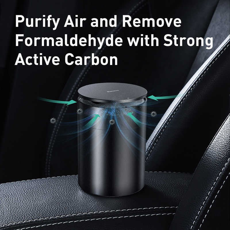 Cup holder type store car air purifier