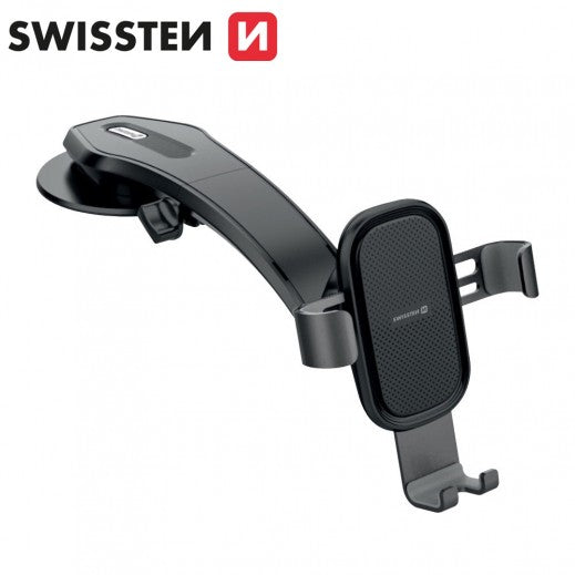 Swissten  Gravity Universal Car Holder for Smartphones -Black