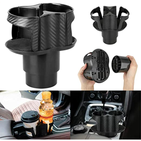  2 in 1 Cup Holder Expander for Car, Dual Car Cup