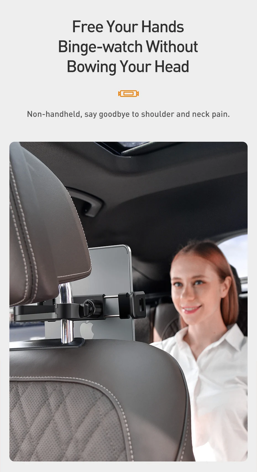 Shop Doodads - Baseus Fun Journey Backseat Lazy Bracket 360 Degree -