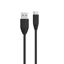 Shop Doodads - Powerology Braided USB-A to Type-C 1.2M - Black -